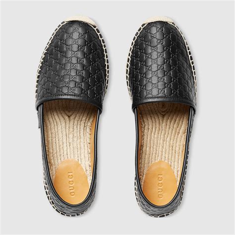 gucci espadrille loafers|gucci leather espadrilles women.